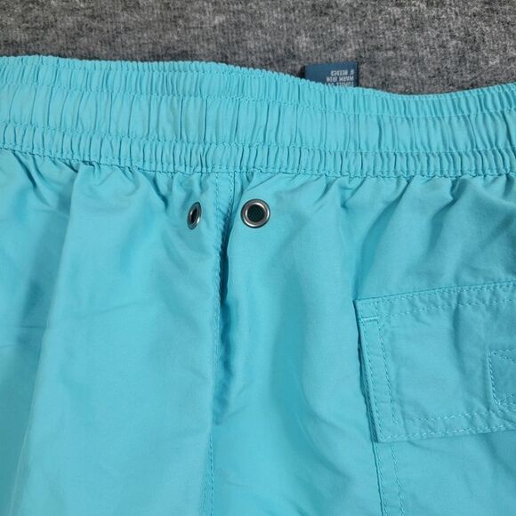 Polo Ralph Lauren Blue Yellow Pony Swim Trunks Mens Size XL Short - Picture 3 of 10
